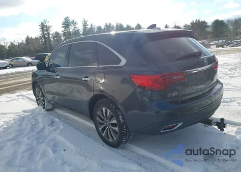 2014 Acura Mdx Technology Package z USA, uszkodzony, nr VIN 5FRYD4H43EB037993